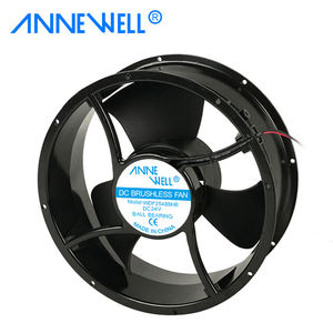 カスタムDC 24V 254x254x89mm高効率省エネブラシレスラウンド冷却排気ファン用<span class=keywords><strong>MRI</strong></span>マシンワークステーション - Product Image 3