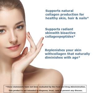 Tabletas de Colágeno 6000mg, Fórmula para Piel, Cabello y Uñas, Enriquecidas con Vitamina C, Tabletas Blanqueadoras para Cabello, Uñas y Piel - Product Image 2