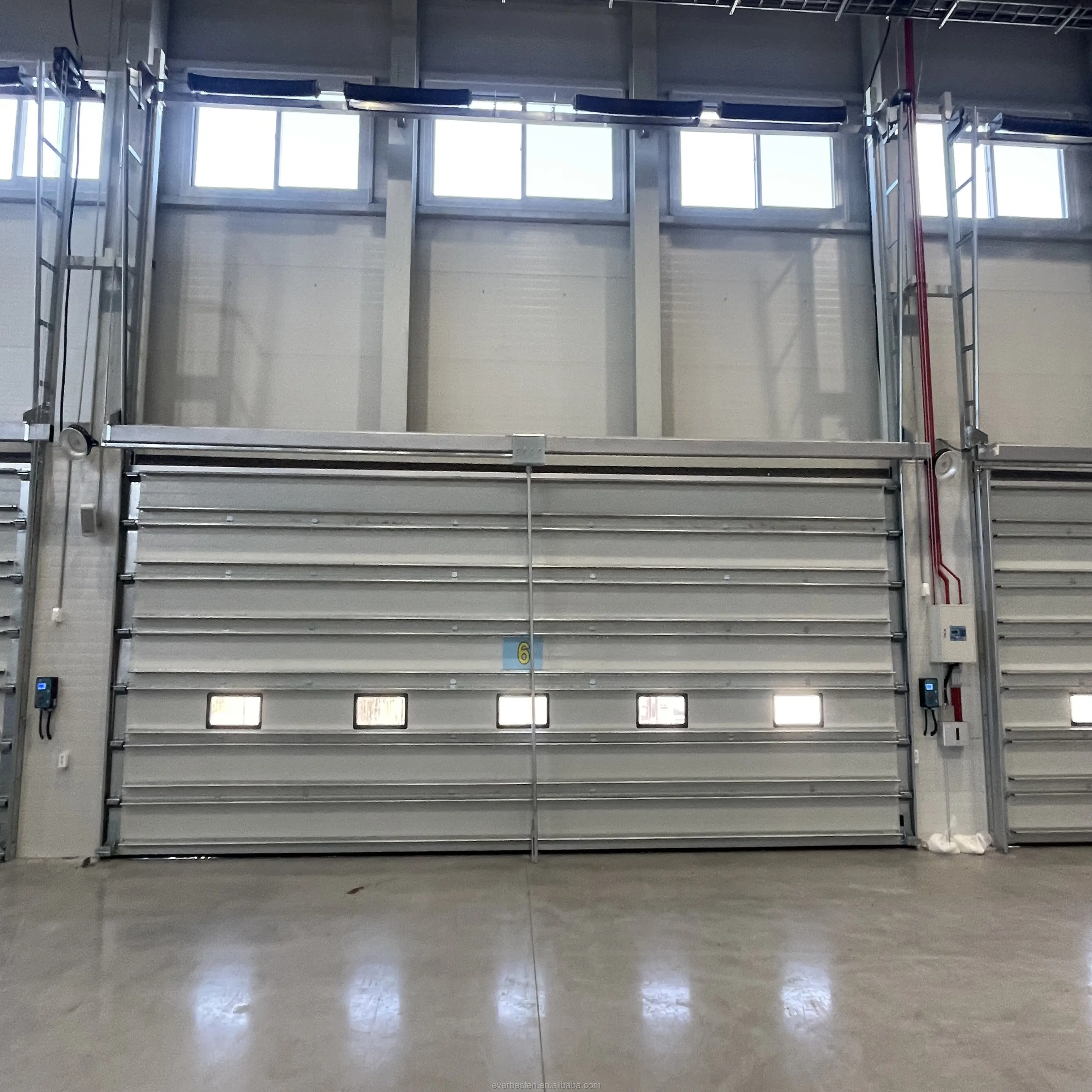 Wholesale outside lift high lift vertical insulation Industrial Sectional Overhead Doors