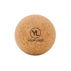 <b>Custom</b> <b>Logo</b> Sustainable Yoga <b>Exercise</b> Massage Roller Natural Cork Stress <b>Ball</b> for Corporate Giveaway - Product Image 1
