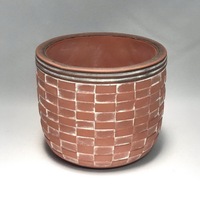 Vase et pot de fleurs décoratifs classiques en ciment faits à la main pour l'intérieur et l'extérieur avec fonctions de drainage pour la plantation et l'utilisation en jardin