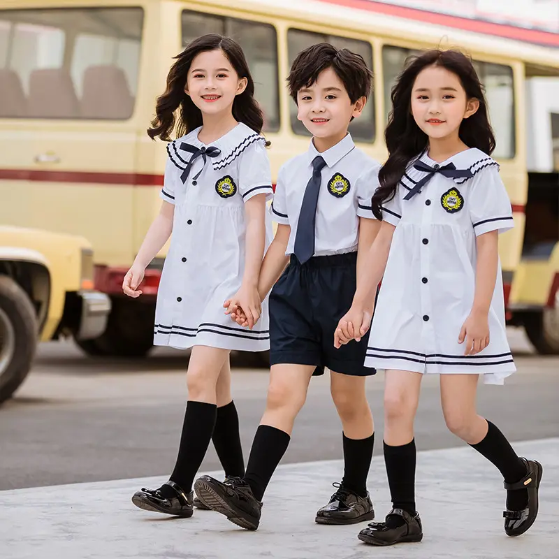 Uniformi scolastiche ricamate gonne scolastiche per ragazze uniformi scolastiche internazionali