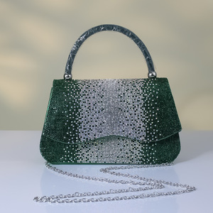 PU dîner sac à bandoulière retrouver élégant mode dame sac fourre-tout cristal diamant moraillon femmes sacs de créateurs - Product Image 3