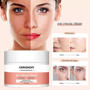 Crema per il viso Anti-invecchiamento 4 in 1 con collagene Niacinamide vitamina E idratante restringe i pori uso quotidiano rassodante lozione tonificante - Product Image 2