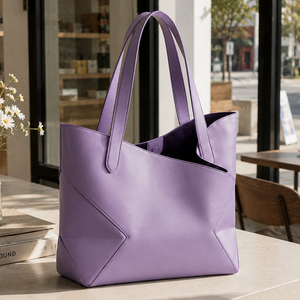 <b>Women</b> PU Leather Shoulder <b>Bag</b> Large Capacity Tote Handbag Minimalist Casual <b>Work</b> Shopping <b>Bag</b> Daily Carry Purse OEM ODM - Product Image 2