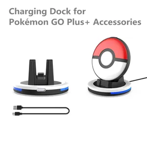 Station de charge avec housse de protection pour Pokemon GO Plus + Blue Light Type-C Support de charge pour Pokemon Go Plus + Accessoires - Product Image 3