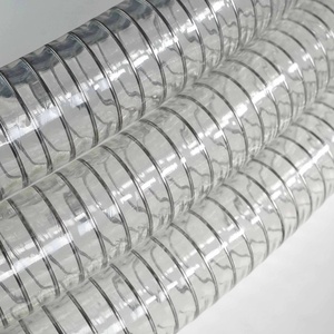 Clear Spiral Steel Wire Reinforced Food Grade Spring Transparent Pump Duty Hose