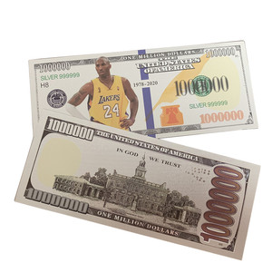 Nuova Banconota Commemorativa in Foglio d'Argento da Un Milione di Dollari di <span class=keywords><strong>Kobe</strong></span> <span class=keywords><strong>Bryant</strong></span> - Product Image 2