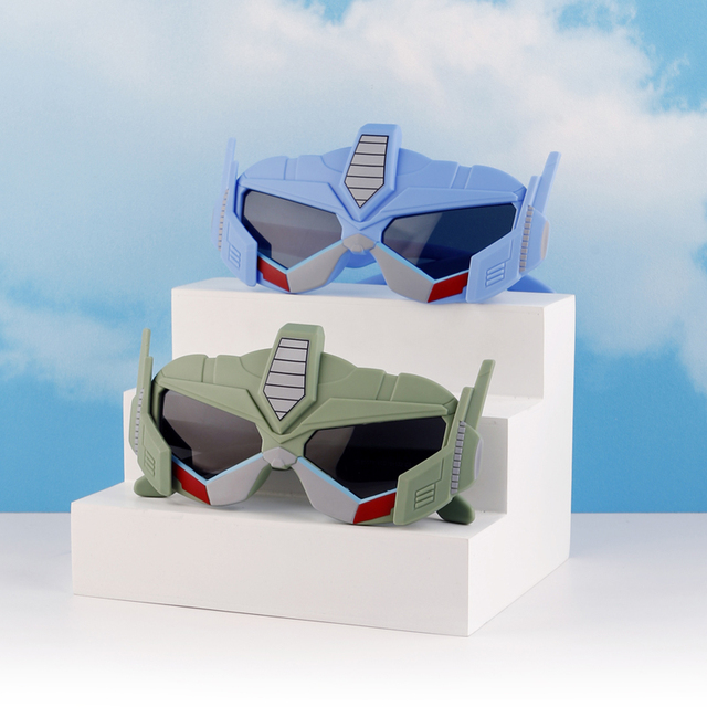 Fashion Unisex Children's Sunglasses for Cartoon Full Frame Polarized UV400 Protection Silicone Comfortable Trendy SL 85019
