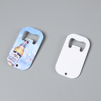 Porte-clés personnalisé avec Logo en acier inoxydable, avec porte-aimant et Sublimation, bière, 10 pièces, avec lanière métallique