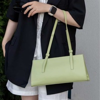 Sac fourre-tout de luxe en cuir véritable East West pour femme, grande capacité, sac à bandoulière, design minimaliste, sac de travail en cuir de vachette souple