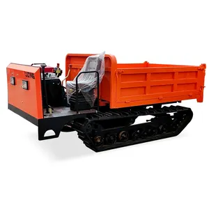 China Mini Dumper Diesel 2 Ton 3 Ton Rupsdumper Mini Transporter 4 Ton Micro Crawler Dumpers Te Koop