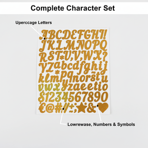 Custom Glossy Vinyl PP UV Coated Glitter Letter Number Stickers Self-adhesive Waterproof DIY Crafts Photo Frames Candle Art - Product Image 3