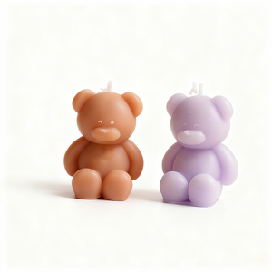 La candela dell'aroma della cera della soia dell'orsacchiotto, eleva l'umore, scelta perfetta del regalo, favore ideale dell'ospite. - Product Image 4