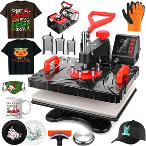 Freesub new arrivals Easy to Operate 8 in 1 heat press machines for t shirt mug plate P8100-8