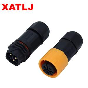 XATLJ M19シリーズ2 3 4 5 6 7 8 9 19コアオスメスクイックロック防水コネクタ25A CE ETL UL94V-0 - Product Image 1