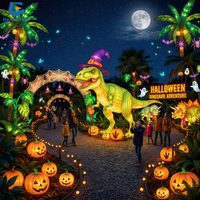 Komplettlösung für Festivalbeleuchtung: Halloween-Spinnentunnel-Laterne für Themenparks und Zoos als Nachtattraktion