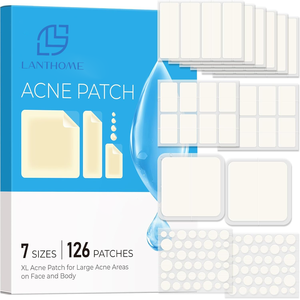 Patchs Hydrocolloïdes OEM pour le Corps et le Visage Contre l'Acné – Produits Biologiques de Soin Corporel pour l'Anesthésie de l'Acné et des Boutons avec Acide Salicylique – Chaque Taille - Product Image 1