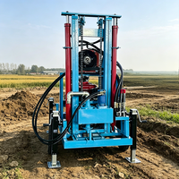 Plateforme de forage de puits d'eau portable Mikton, profondeur maximale de 200 m, diamètre de 520 mm, moteur diesel de 35 CV, fonctionnement facile
