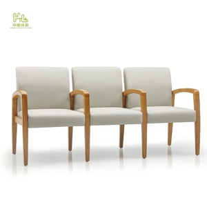 <span class=keywords><strong>Fauteuil</strong></span> d'attente moderne à pieds en caoutchouc, 3 places, revêtement en cuir facile à nettoyer, idéal pour les hôpitaux, les cliniques, les salles d'attente - Product Image 1