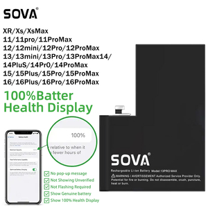 Batería de Fábrica SOVA OEM para Teléfono Móvil <span class=keywords><strong>iPhone</strong></span> 6S 6 7 8 Plus 11 12 13 14 15 Pro Max X XR XS Max, Batería para Todos los Modelos de <span class=keywords><strong>iPhone</strong></span> - Product Image 2