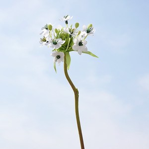 Prix d'usine – Fleurs artificielles en velours de 65 cm : Lys Cœur Sacré et Fleurs de Prunier pour la décoration intérieure de bureau et de maison - Product Image 2