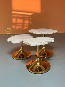 Набор кофейного столика из натурального мрамора - Product Image 2