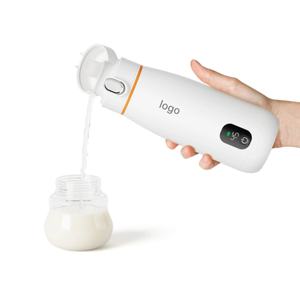 Calentador de Biberones Portátil de Acero Inoxidable de 350 ml, Calentador de Biberones Multifunción con Enchufe Estadounidense, Recargable, con Funciones Inteligentes - Product Image 1