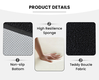 Sofá Cama de 3 Plazas de Estilo Nórdico Moderno Voxhome, Sofá Perezoso para Sala de Estar, Dormitorio, Muebles, Sofá Negro Nube, Juego de Sofás, Gran Venta