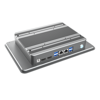 Panel PC industriel intégré à lunette de 10.1 pouces 3mm avec boîtier en alliage d'aluminium Terminal intelligent HMI étanche à la poussière