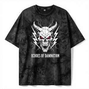 Camiseta Personalizada para Hombre, Teñida con Técnica Tie-Dye, de Algodón Suave, Transpirable, Cómoda, Corte Regular, Ecológica, de Secado Rápido, Perfecta para el Día a Día - Product Image 1