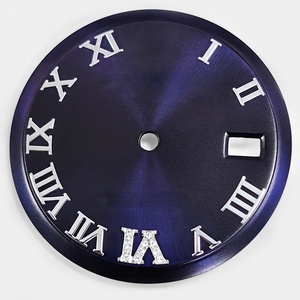 Quadrante per <span class=keywords><strong>Orologio</strong></span> con Diamanti Dorati e Numeri Romani Argentati per <span class=keywords><strong>Orologio</strong></span> da 36mm 1601, Compatibile con Movimento 1570 1575, Parti di Ricambio Aftermarket per Orologi. - Product Image 3