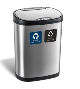 Poubelle automatique en acier inoxydable de haute qualité capteur poubelle poubelle poubelles poubelle séparée - Product Image 6