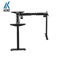 Table de dessin électrique réglable en hauteur, échantillon gratuit, bureau d'angle en L pour le gaming, bureau de bureau en L ajustable