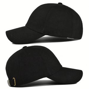 Casquette de baseball structurée en coton de haute qualité, couleur unie, avec fermeture snapback, pour les sports de plein air et logo personnalisé - Product Image 5