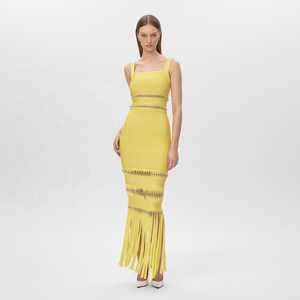 Order Online Yellow Cocktail Dress Custom Lace Options Available |  Alibaba.com