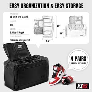 Bolsa de Deporte Vintage Resistente de Poliéster con Cremallera y Tres Compartimentos Ajustables, Bolsa de Gimnasio, Bolsa de Viaje, para Baloncesto, Fútbol - Product Image 2