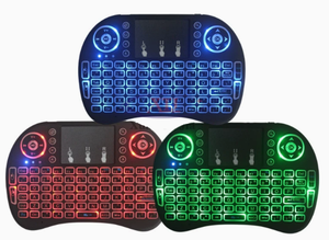 Hot bán mini không dây 18 bàn phím chuột 7 màu sắc đèn nền USB 2.4 Gam không dây lớn Touchpad chuột phím Raspberry Pi bàn phím - Product Image 4