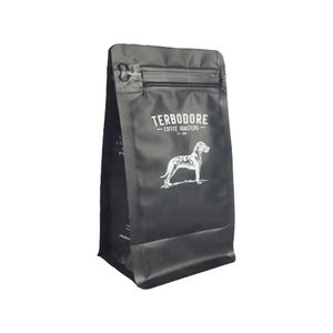 热卖定制印花咖啡袋带阀拉链低最小起订量立式平底设计PET & BOPP塑料压花表面 - Product Image 6