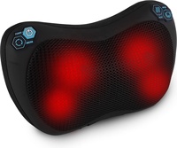 Oreiller de massage Shiatsu complet Phenitech CE pour le cou, la tête et le dos, avec fonction pétrissante, pour le corps