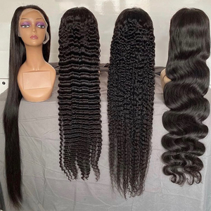 <span class=keywords><strong>Parrucca</strong></span> <span class=keywords><strong>Afro</strong></span> Kinky Curly con Campione Gratuito, Parrucche in Pizzo 13x4 Pre-Plucked, Densità 180%, Parrucche in Capelli Umani Peruviani Remy con Frontale in Pizzo per Donne - Product Image 4