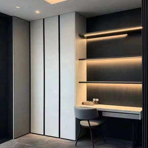 <span class=keywords><strong>Armoire</strong></span> moderne en bois grainé, dressing modulable pour <span class=keywords><strong>chambre</strong></span> et salon, <span class=keywords><strong>armoire</strong></span> sur mesure pour hôpital avec portes, gain de place - Product Image 2