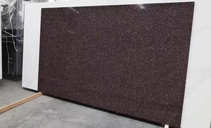 Simpson sản xuất Sparkle Nâu <span class=keywords><strong>Countertop</strong></span> trang trí nhân tạo hạt slab đá thạch anh nhà bếp <span class=keywords><strong>Quartz</strong></span> slab - Product Image 2