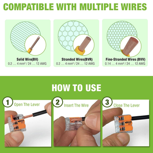 221-2411/2401 wagos vít miễn phí Uốn Tóc bồng thiết bị đầu cuối kết nối Đức gốc ul xác thực điện chiếu sáng cài đặt - Product Image 6