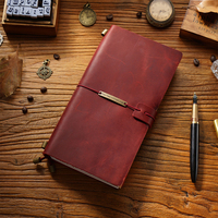 Ästhetische Hardcover Echtleder-Tagebücher mit Anpassbarem Logo, Geprägter Planer, Notizbuch aus Leder, Dicke Agenda