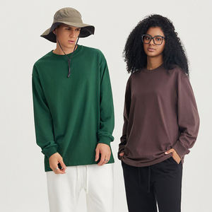 Wholesale Custom High Quality 100% Cotton O-neck <b>Long</b> Sleeve t Shirt for Custom logo <b>Men</b> <b>Tshirt</b> - Product Image 5