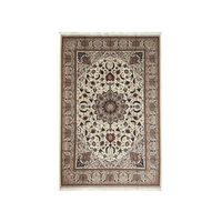 Bulk Order Available Vintage Cream Brown Floral Persian Modal Woven Carpets and Rugs for Sale 150*225cm