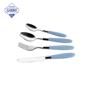 Trung quốc sản xuất bạc Flatware Set thép không gỉ đồ dùng với nhựa xử lý bao gồm Dao/nĩa/Muỗng dao kéo - Product Image 6