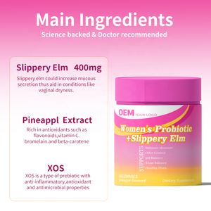 Gomitas Probióticas para Mujeres al por Mayor OEM + Gomitas de Olmo Líquido para Mujeres, Suplementos Herbales para el Equilibrio del pH - Product Image 3