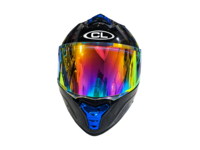 CL UM109 Casque de moto intégral avec double visière Double fermeture Coque ABS Certifié DOT Nouveau toutes saisons Hommes/Femmes